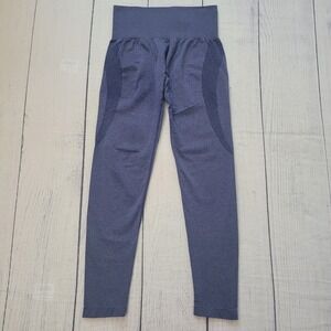 NVGTN Seamless Leggings Blue Melange High Waist Workout‎ Athleisure M